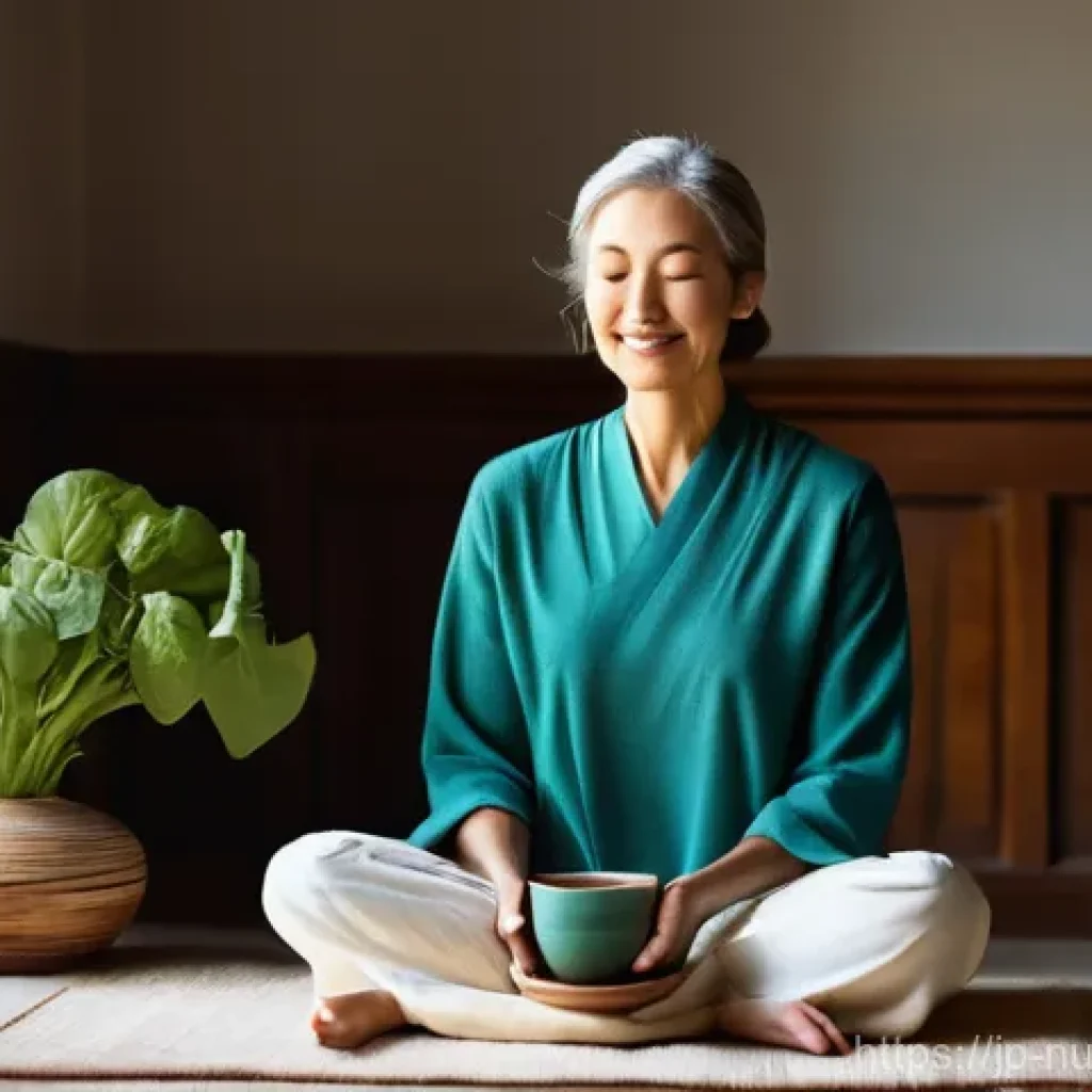 뇌 건강을 위한 미네랄 식품 목록 - **Prompt: Serene Mind, Nourished Body**
    "A calm and peaceful woman, dressed in comfortable, mode...