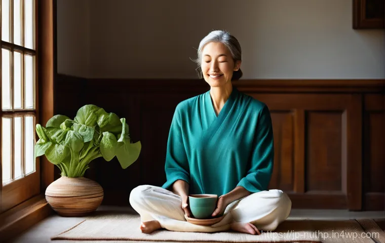 뇌 건강을 위한 미네랄 식품 목록 - **Prompt: Serene Mind, Nourished Body**
    "A calm and peaceful woman, dressed in comfortable, mode...